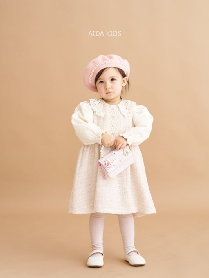 Tweed Su Collar One-Piece