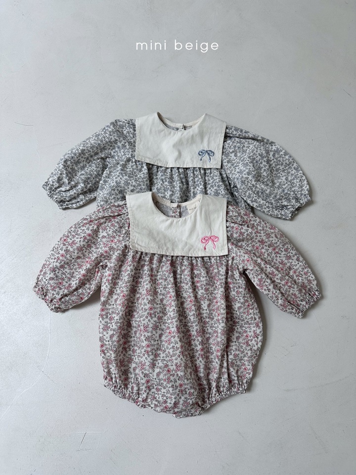 Ribbon Embroider Body Suit
