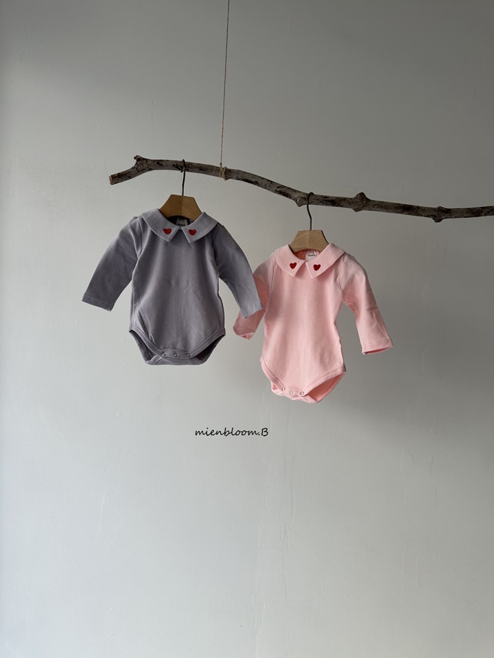 Bebe Heart Embroider Body Suit