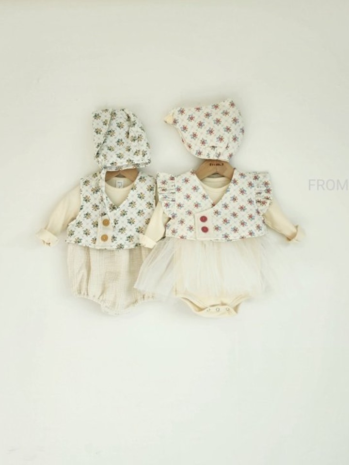 Jay Flower Hanbok Body Suit Set