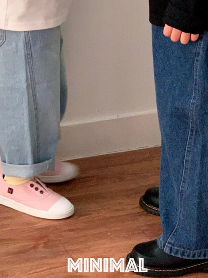 Diagonal Denim Pants