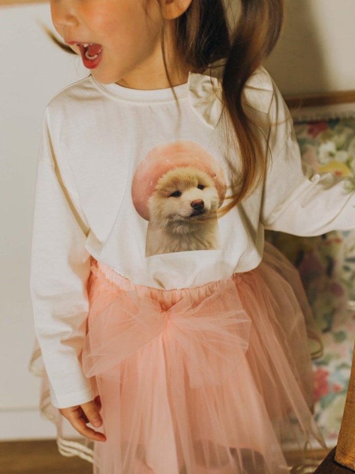 Puppy Ribbon Tee