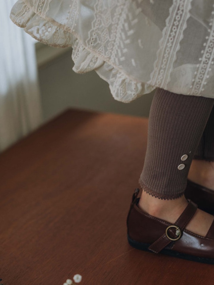 Hi Button Leggings