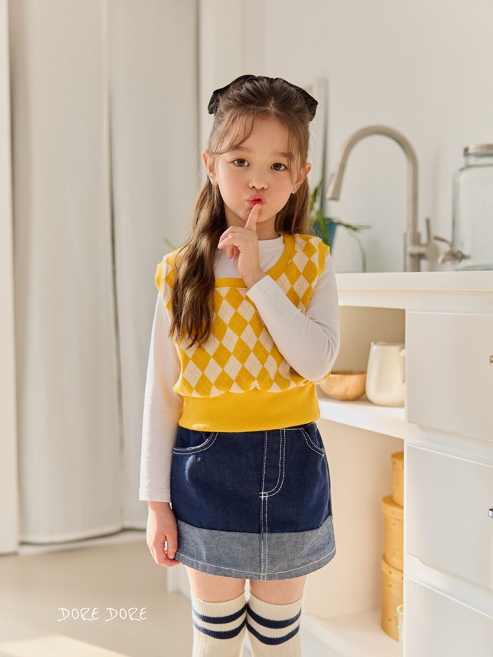 Petite Argyle Vest