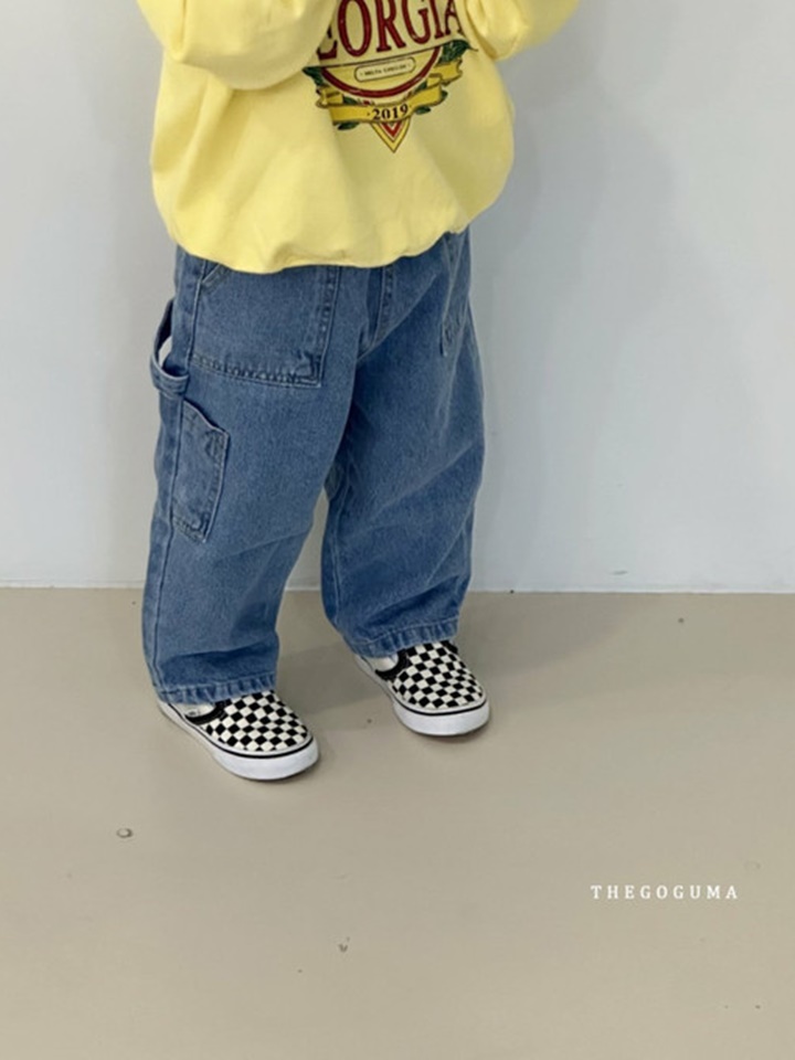 Retro Pocket Denim Pants
