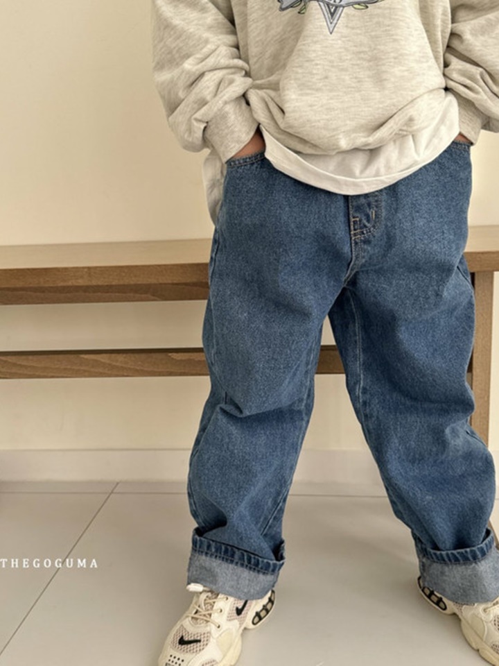 Street Roll Up Denim Pants