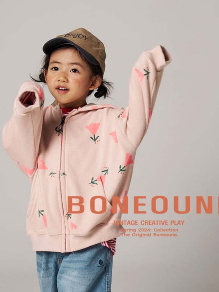 Triangle Flower Hoody Zip Up