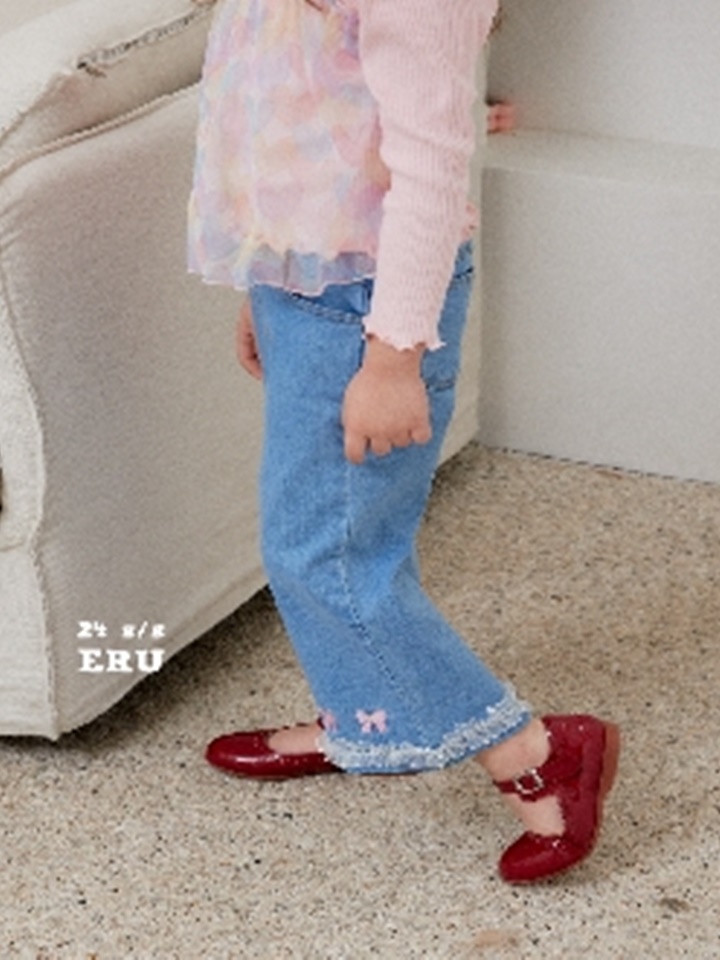Denim Span Ribbon Pants