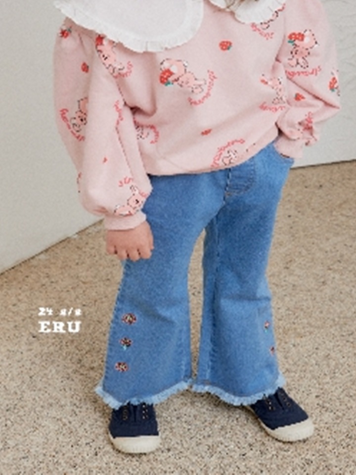 Denim Span Rose Pants