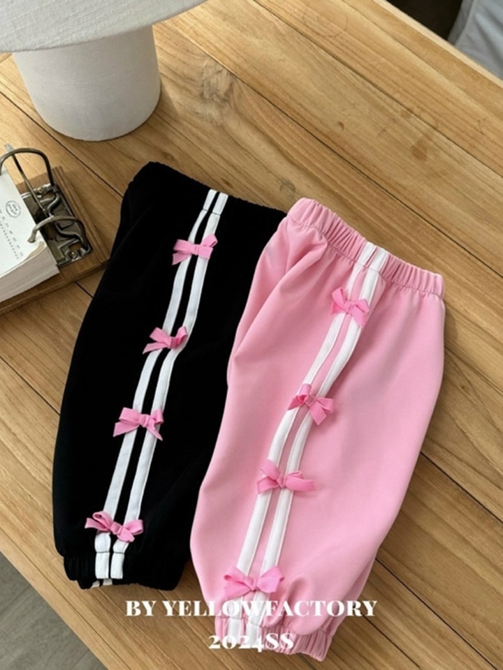 Black Pink Pants