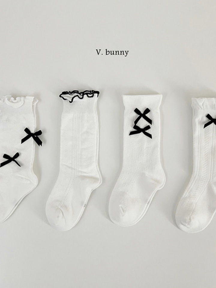 Point Ribbon Socks Set