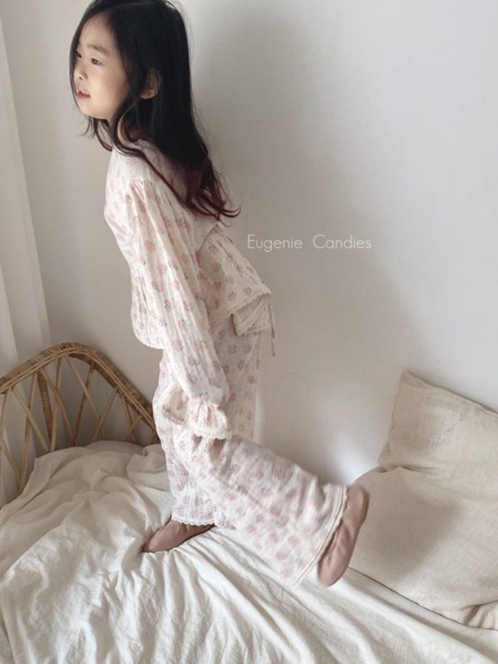 Pink Rose Top Bottom Set
