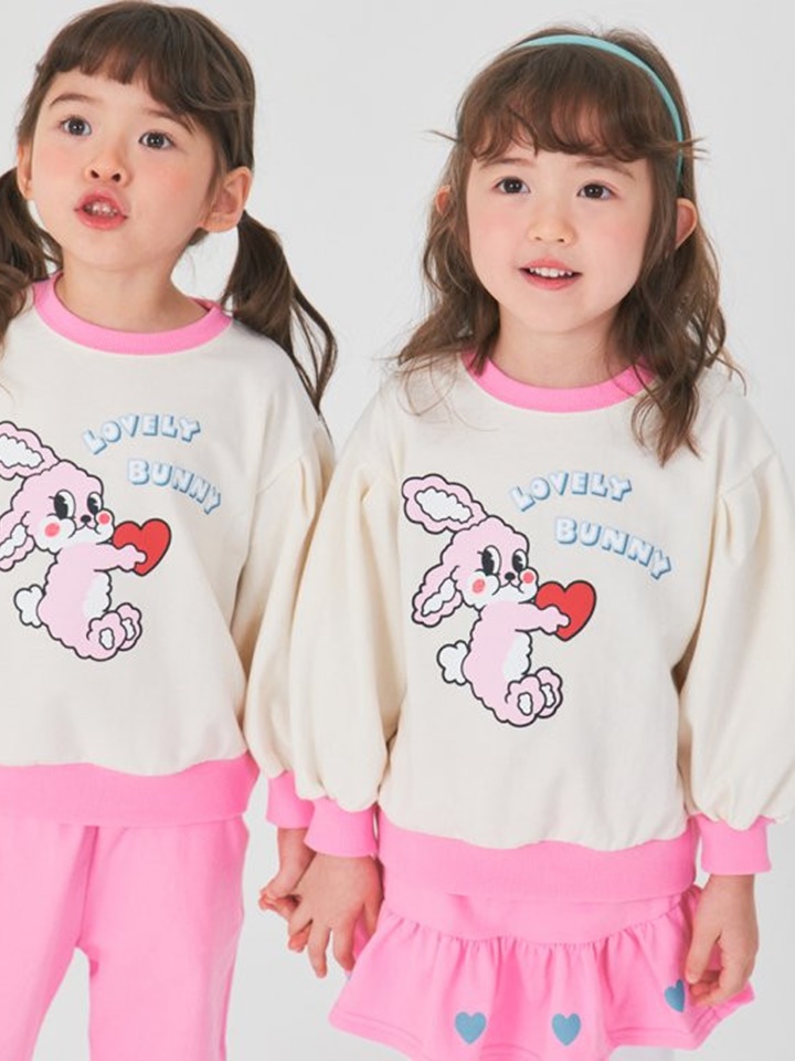 Heart Bunny Top Bottom Set