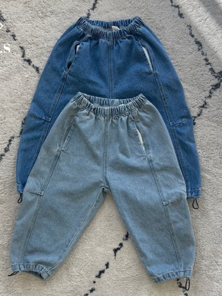 Panel Denim Pants