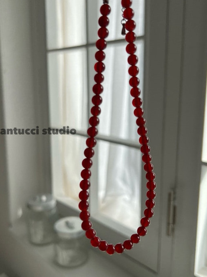 Gemstone Necklace With Mom