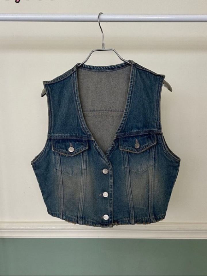 Pocket Denim Vest