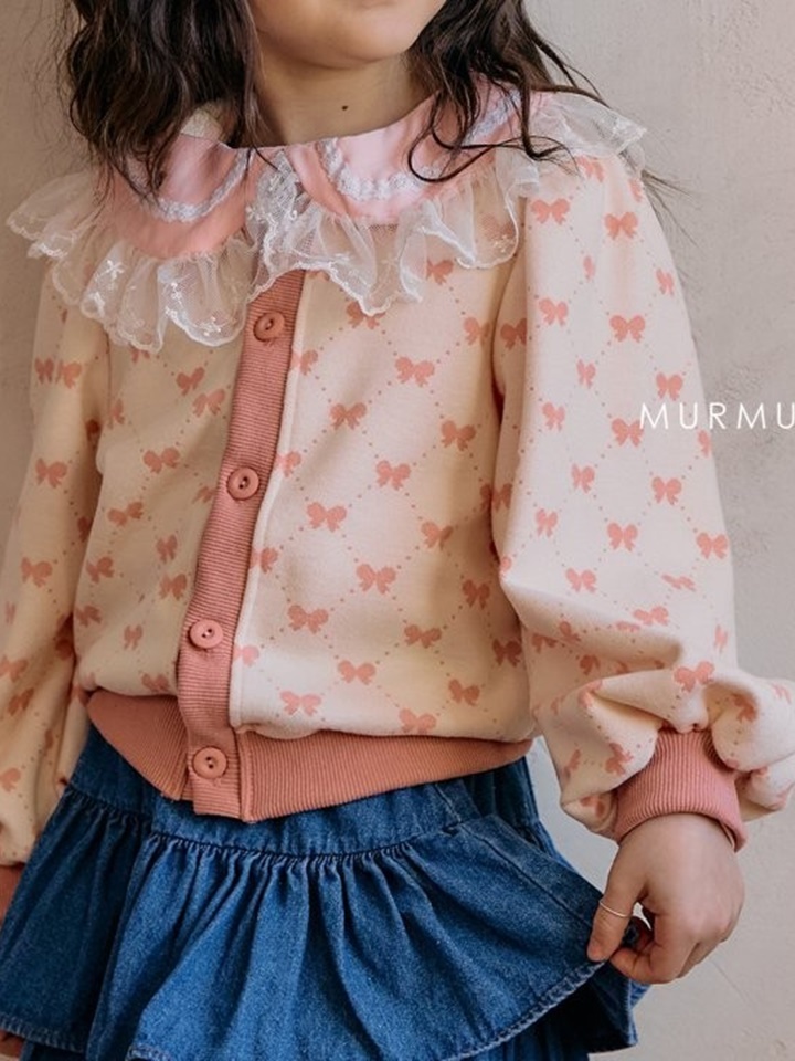 Ribbon Puff Cardigan