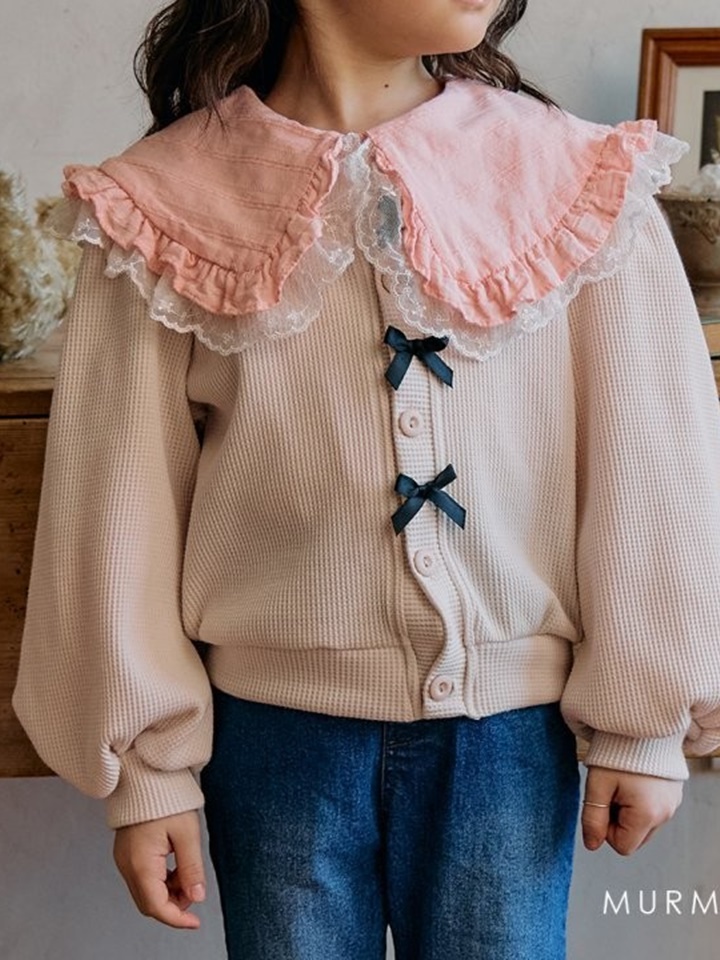 Waffle Ribbon Cardigan
