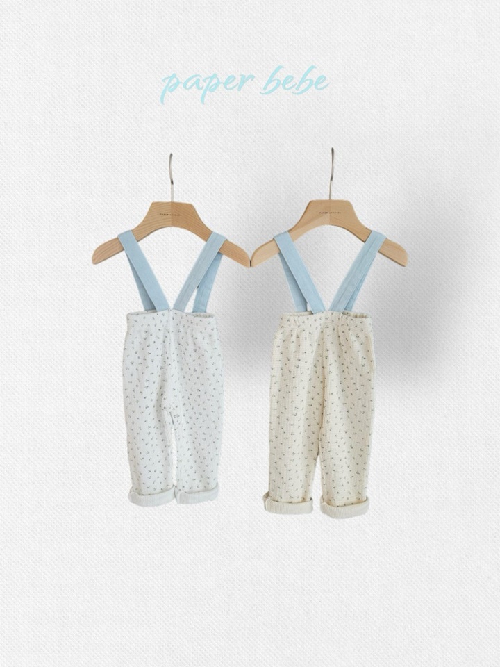 Flower Waffle Dungarees