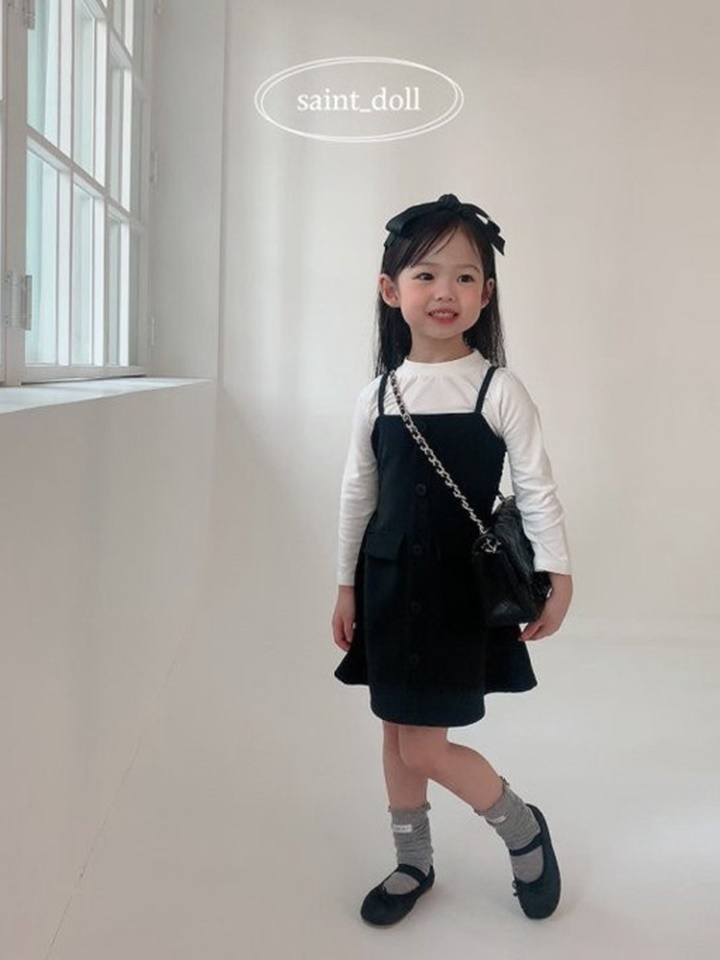 Button Sleeveless One-Piece With Mom