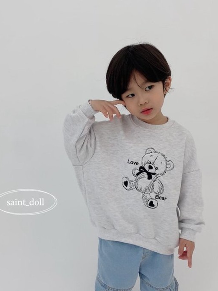 Bear Embroidery Sweatshirt