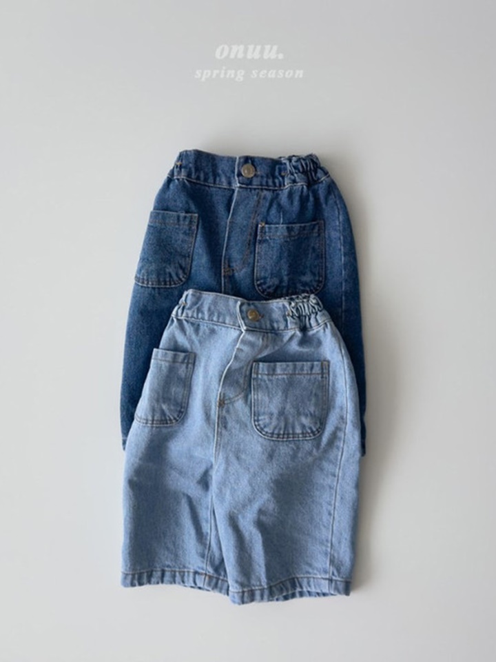 Denim Cropped Shorts