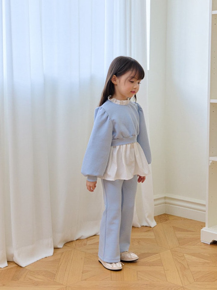 Milk Tee Top Bottom Set