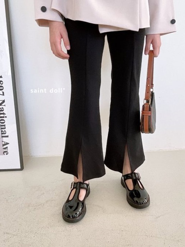 Spring Slit Wide Pants