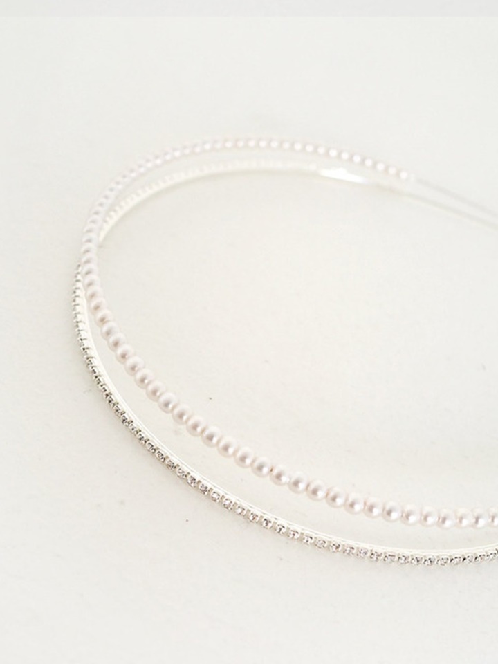 Pearl Cubic Hair Band