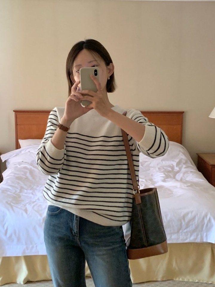Beaute Stripe Knit Tee