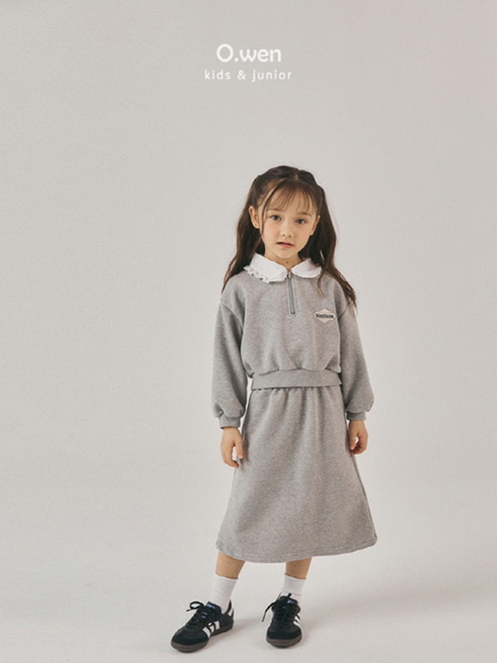 French Collar Skirt Top Bottom Set