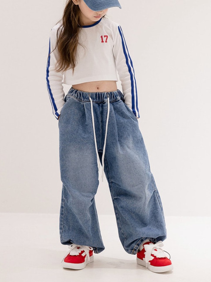Balloon Fit Denim Pants