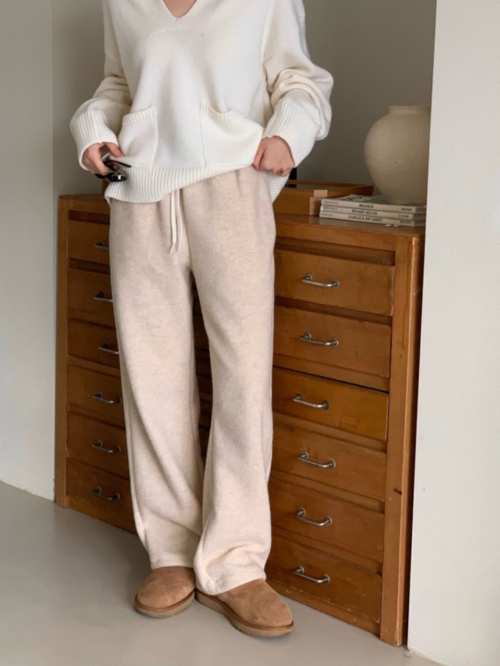 Cozy Wool Banded Sweat Pants