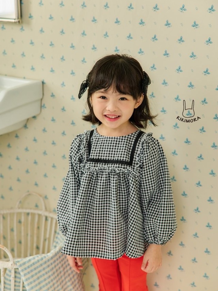 Bon Bong Check Blouse