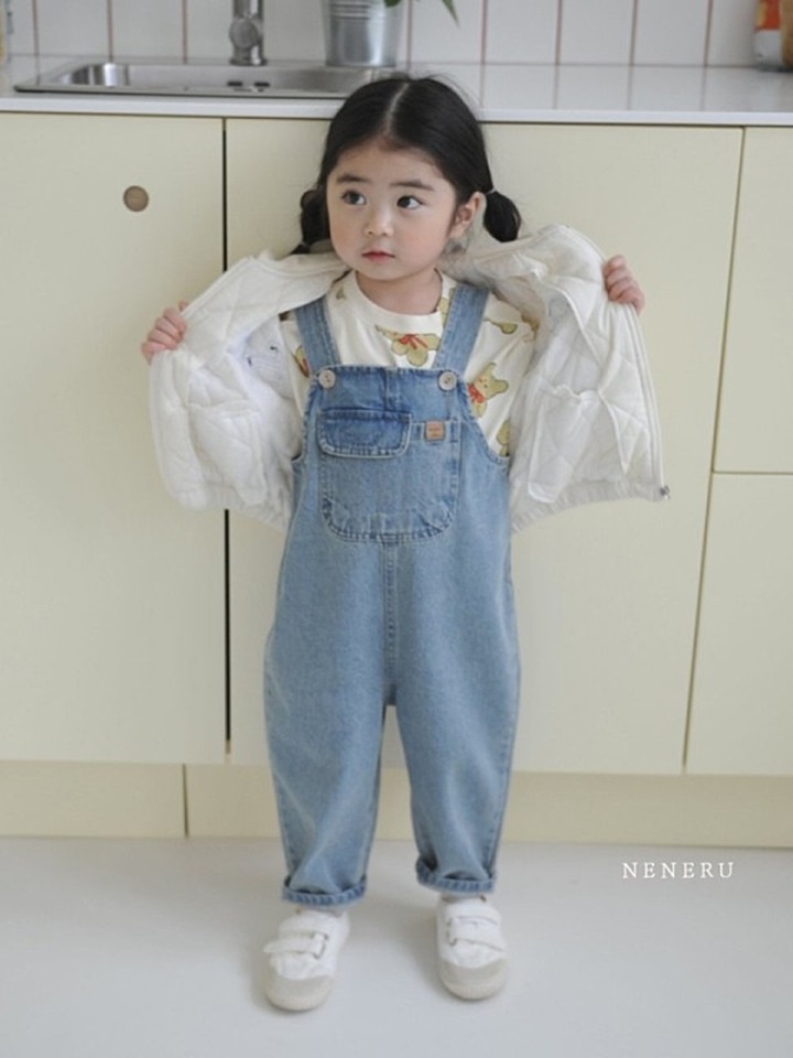Kids Ccomi Denim Dungarees