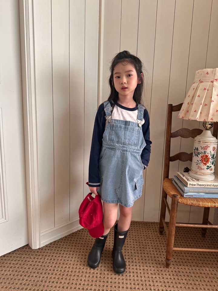 Denim Dungarees One-Piece