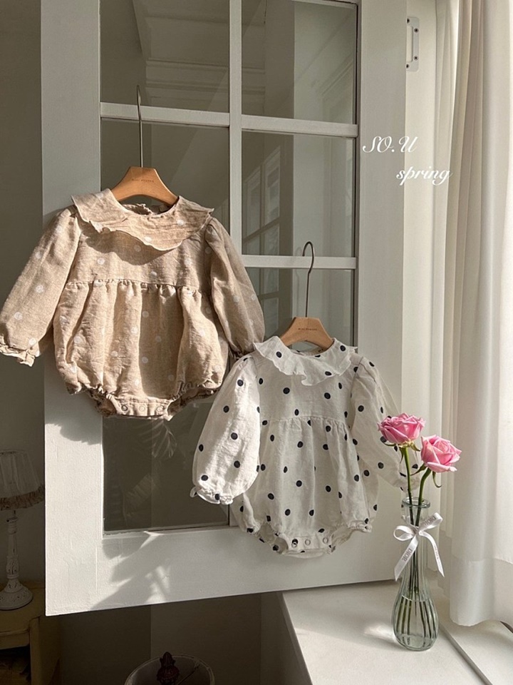 Dot Collar Body Suit