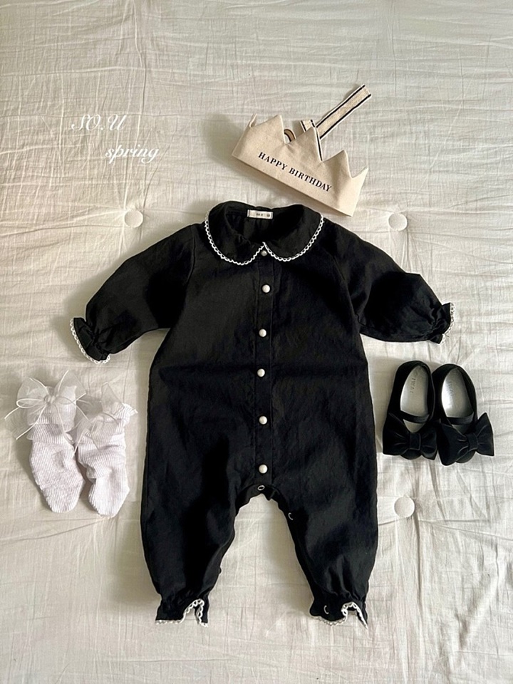 linen Collar Jumpsuit