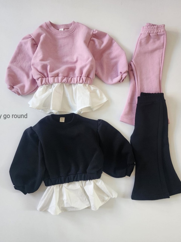 Shirt Sweatshirt Top Bottom Set