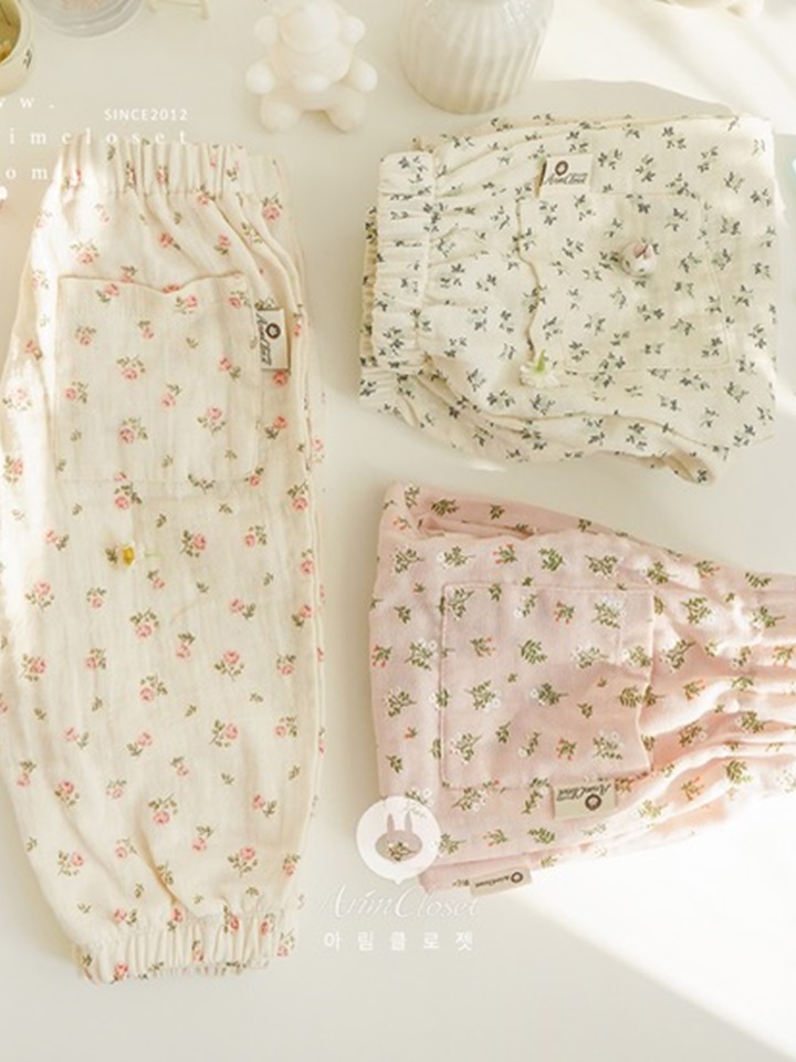 Flower C Baby Banding Pants
