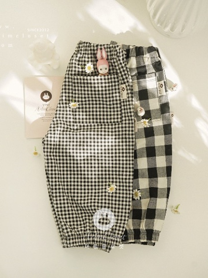Check Two Type Check C Baby Banding Pants