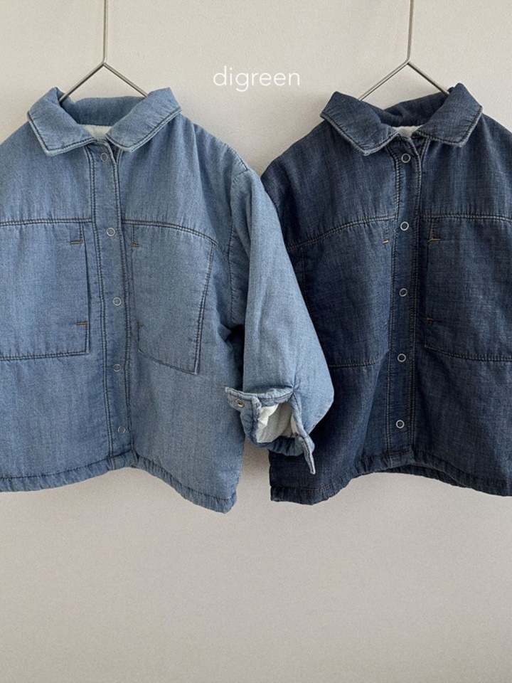 Denim Banding Shirt Jacket