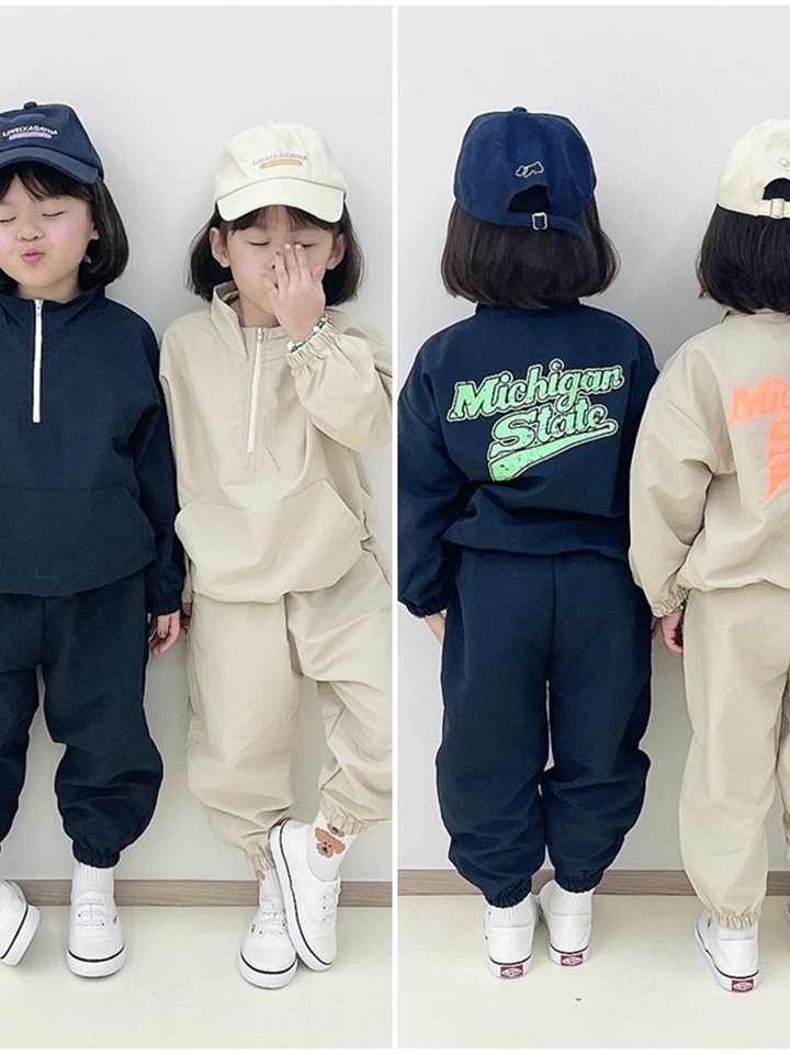 Anorak Pants Top Bottom Set