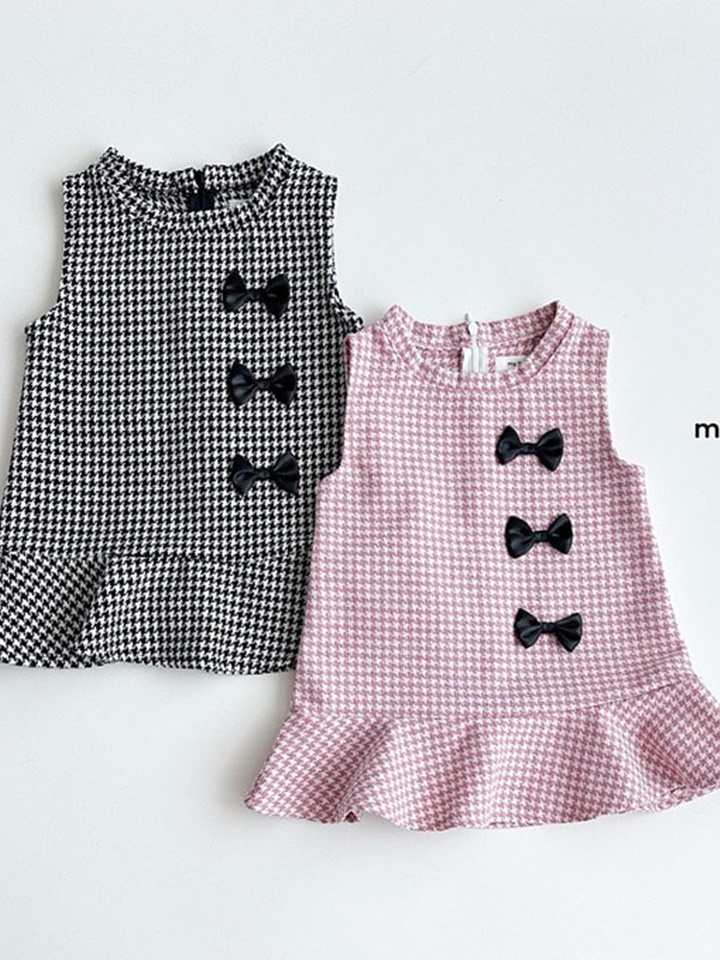 Ribbon Check One-Piece