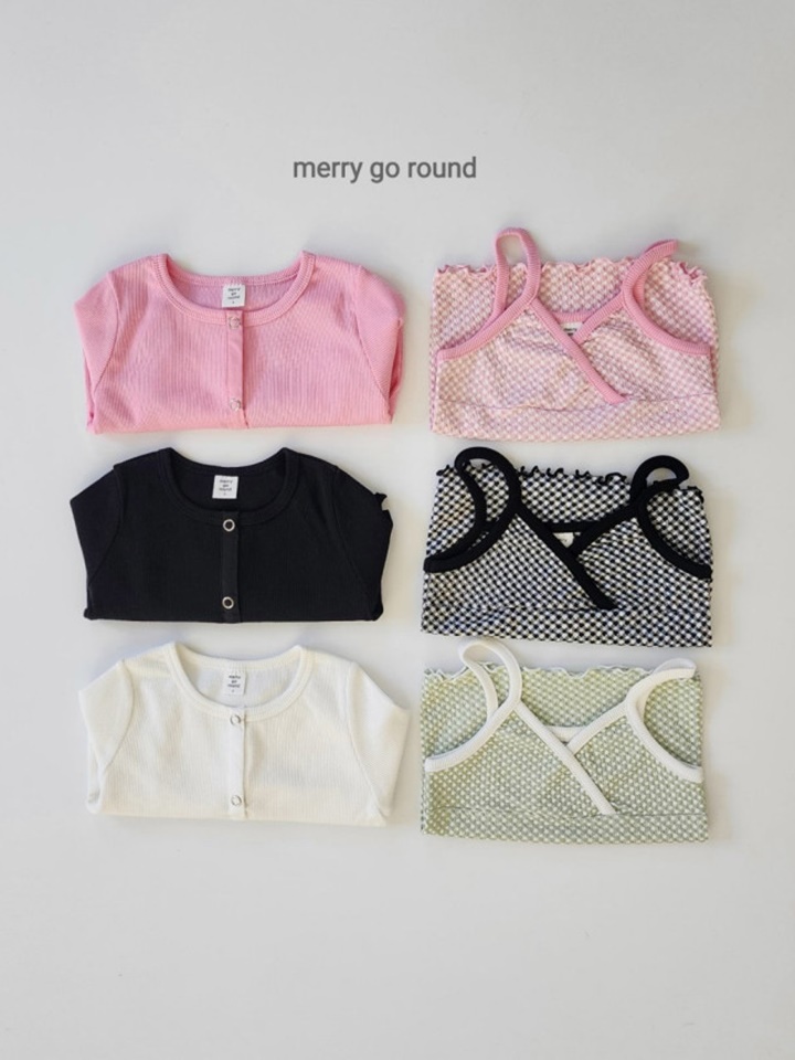 Check Sleeveless Set
