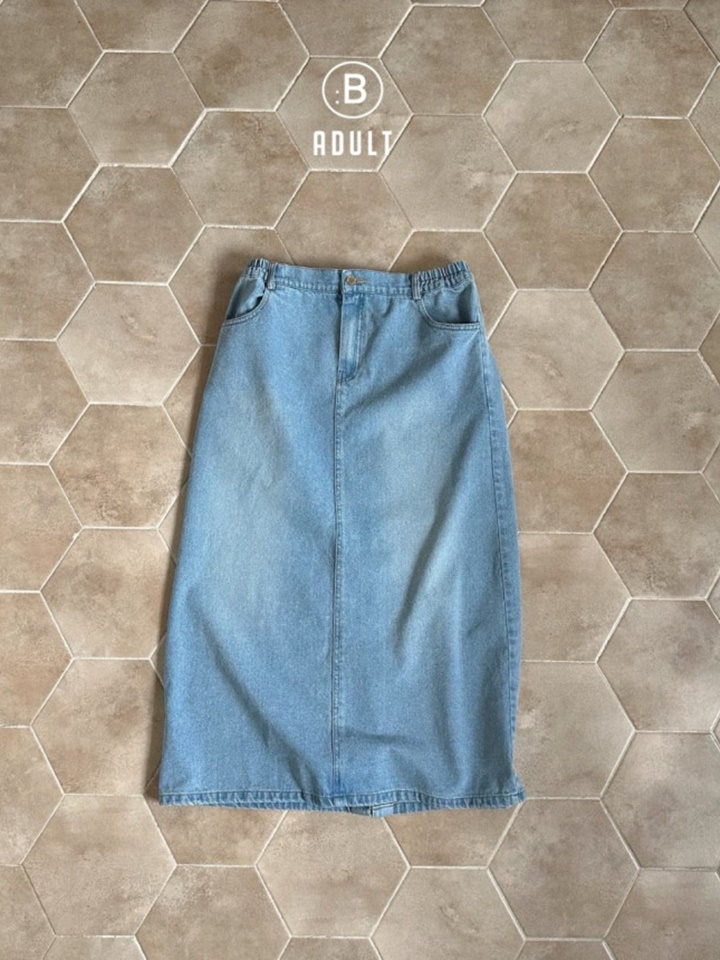 Adult Gogo Long Denim Skirt