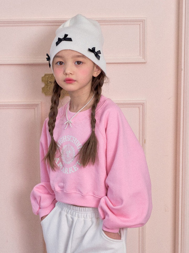 School Crop Sweatshirt