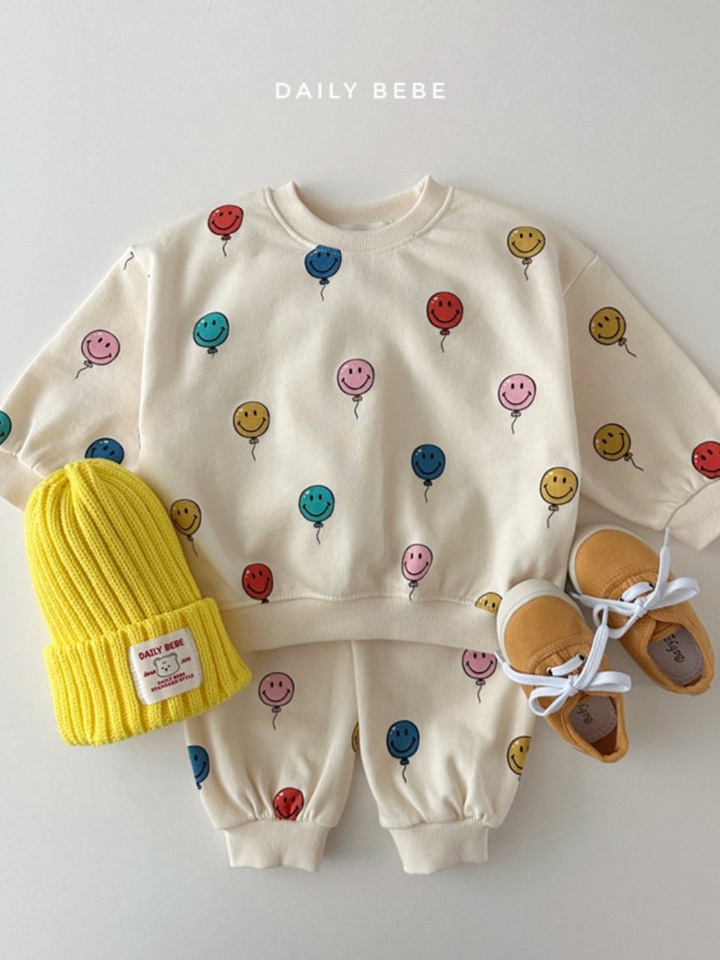 Balloon Smile Top Bottom Set