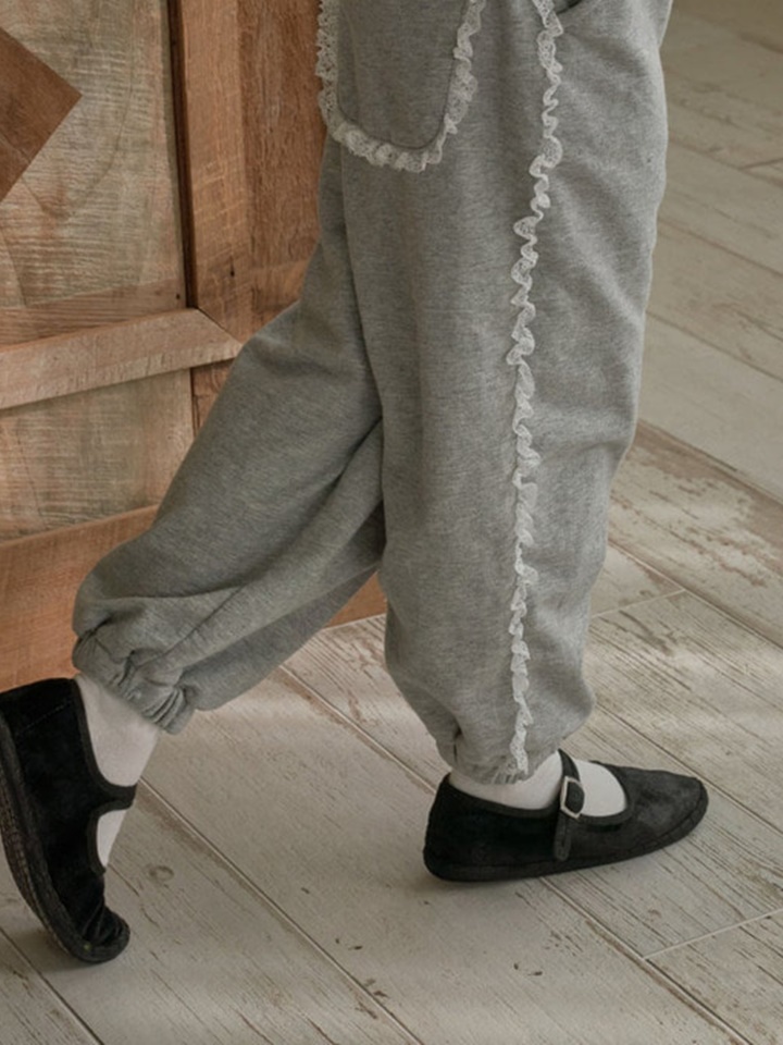 Lace Jogger Pants