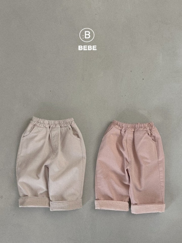 Bebe Check Rolling Pants